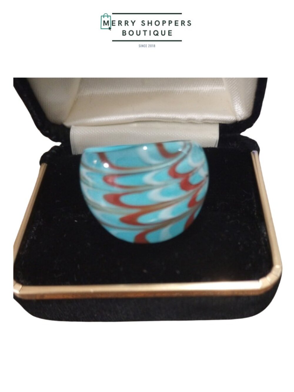 Italian Murano Glass Rings